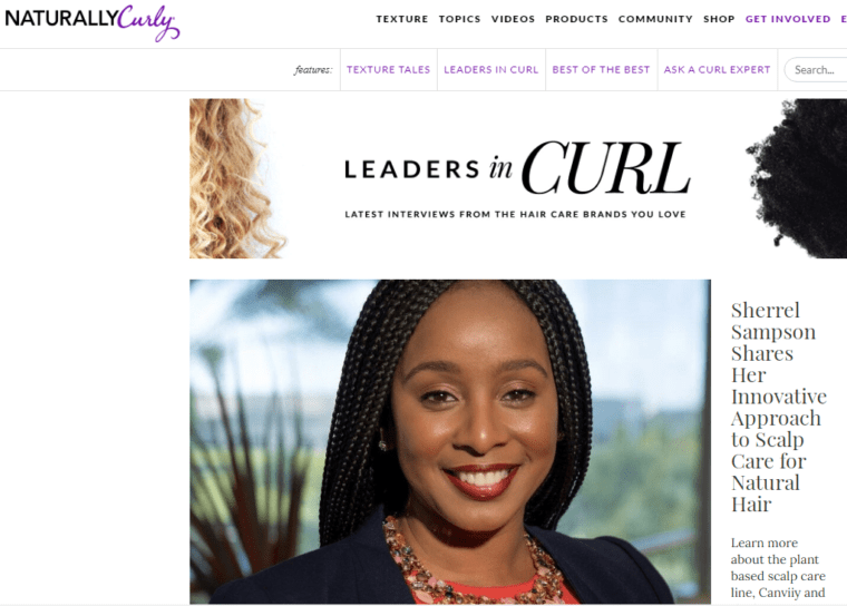 Naturally Curly magazine article