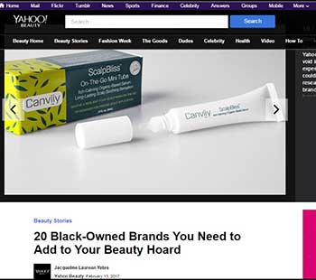 Yahoo beauty website